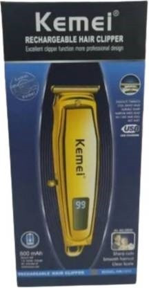 Kemei Km-1313 Rechargeable Digital Display Hair and Beard Trimmer